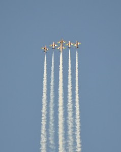 Ascending in unison...